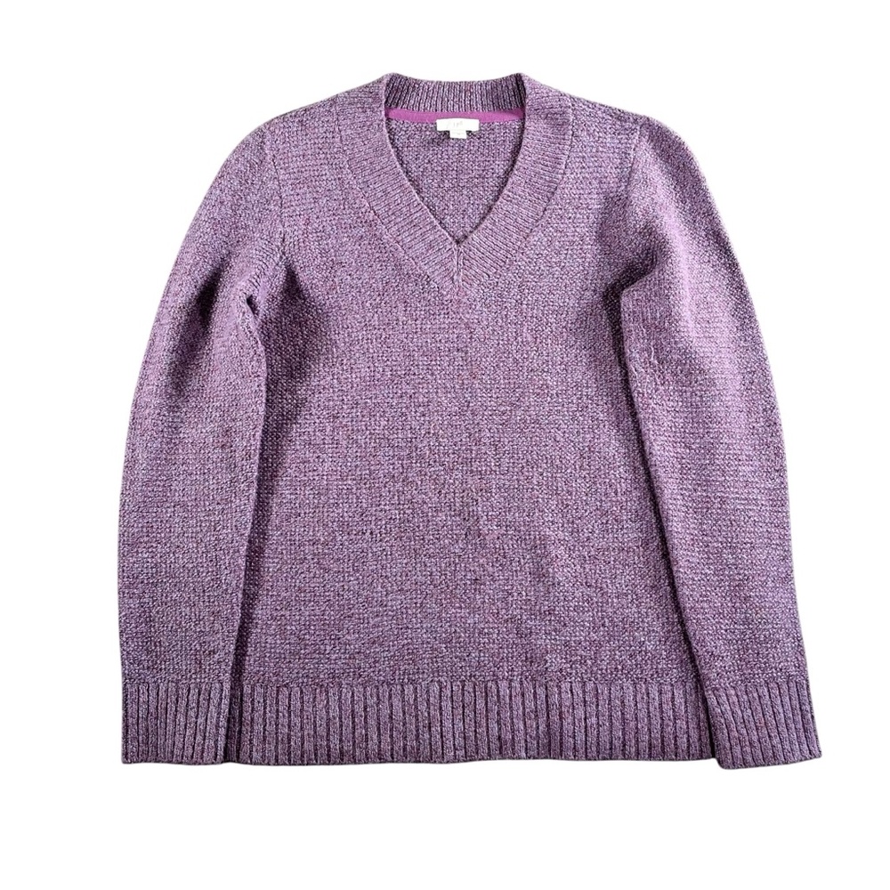 J.Jill Women’s Lilac Lavender Purple V-Neck Long Sleeve Sweater Size XS